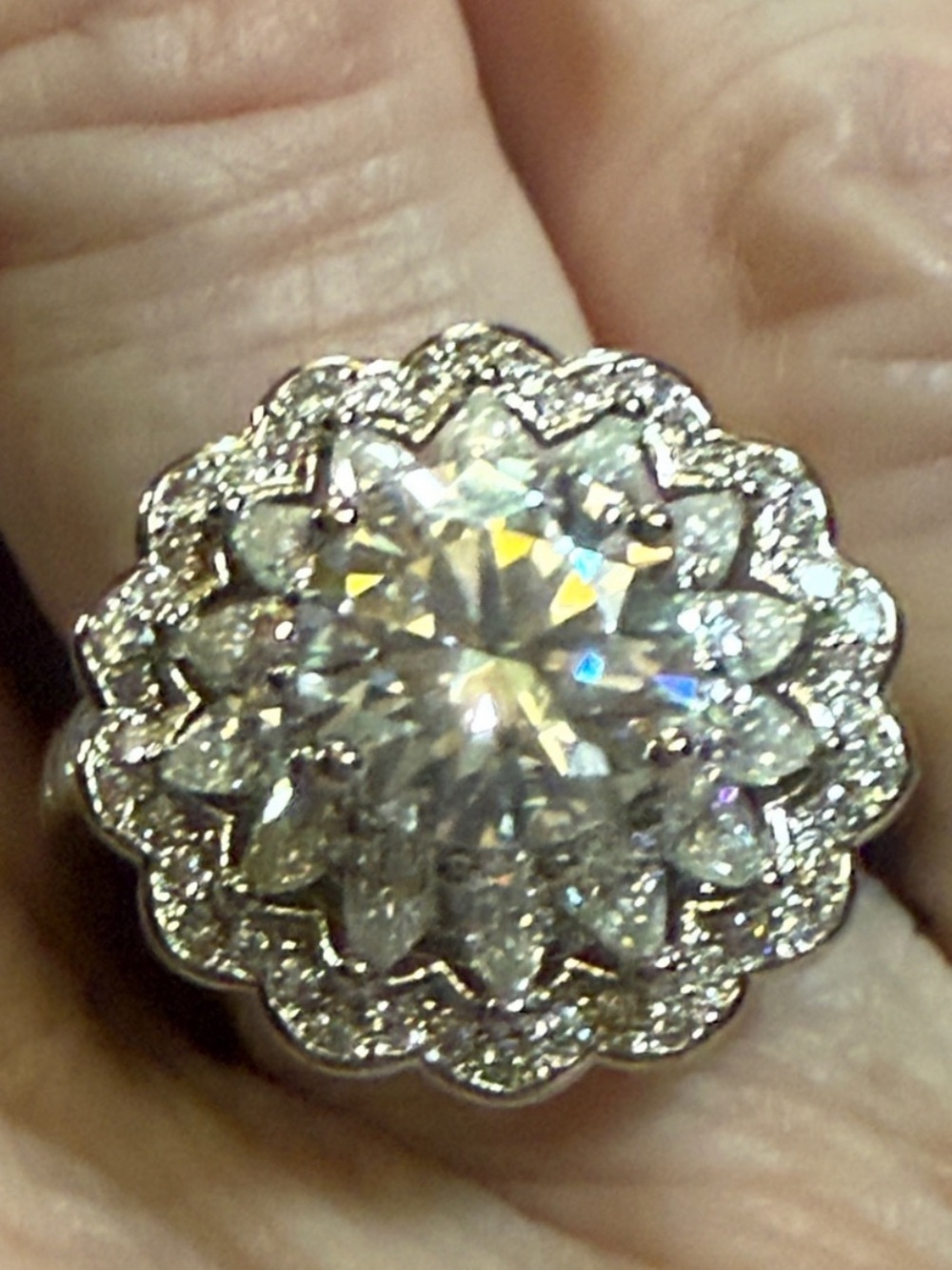 GRA CERTIFIED Moissanite Diamond 2CT ring 925 Sterling silver NEW STUNNING 6&8.5 - Picture 3 of 14